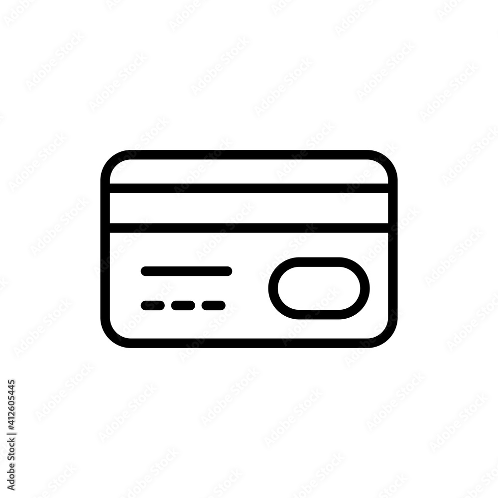 Credit card vector flat icon. Online payment Credit card vector flat icon. Online payment