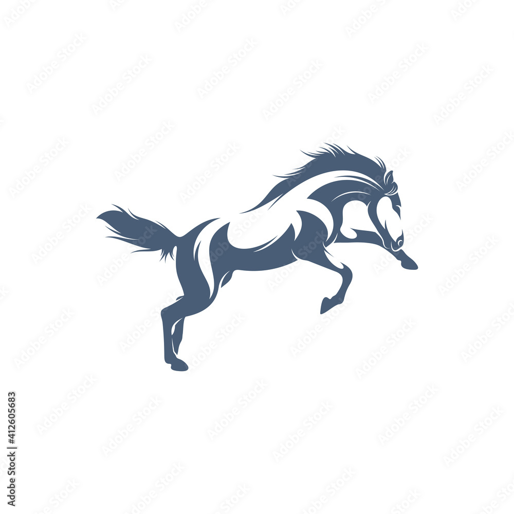 Horse design vector illustration, Creative horse logo template, icon symbol
