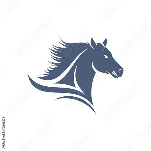 Horse design vector illustration, Creative horse logo template, icon symbol
