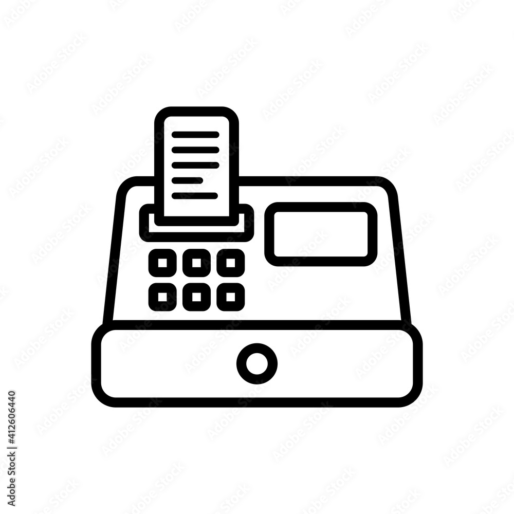 Cash machine vector flat icon Cash machine vector flat icon