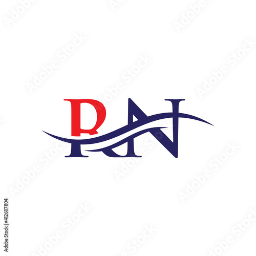 Initial RN letter business logo design vector template with minimal and modern trendy. RN logo design for business and constraction