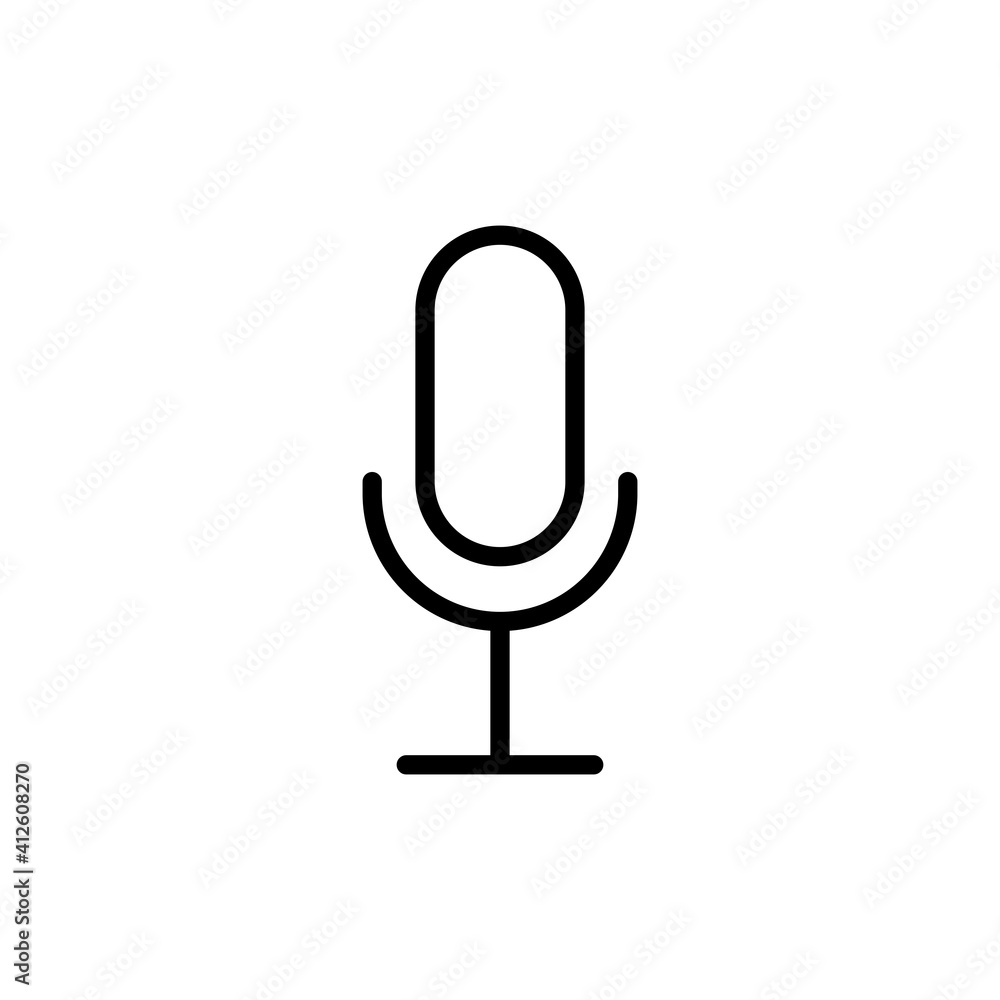 Record microphone mic vector icon Record microphone mic vector icon