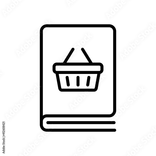 Catalog product vector flat icon