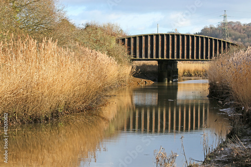 Railway bridge over the River Teign, Newton Abbot photo