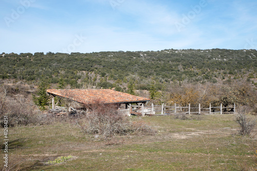 abandoned rural house in spain