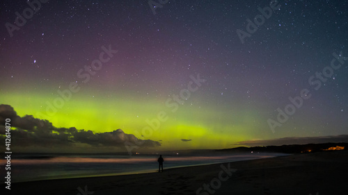 Cuadro en lienzo New Zealand Aurora Australis / Southern Lights