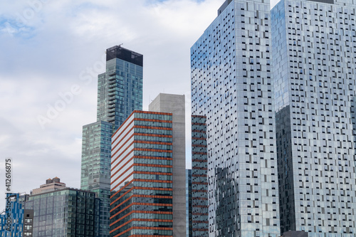 Modern Glass Residential Buildings in Long Island City Queens New York