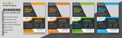 House repair cover A4 template for a construction tools report and brochure design, flyer, leaflets decoration for printing and presentation vector illustration, A4 construction cover template 