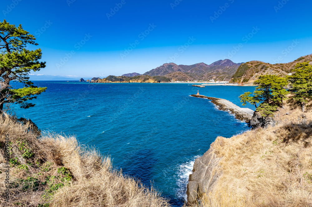 静岡県賀茂郡松崎町の海岸