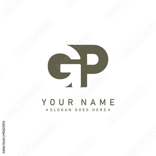 GP Initial Letter Logo - Minimal Vector Logo