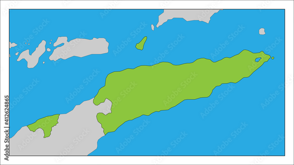 Vecteur Stock 東ティモールの地図です。 Adobe Stock