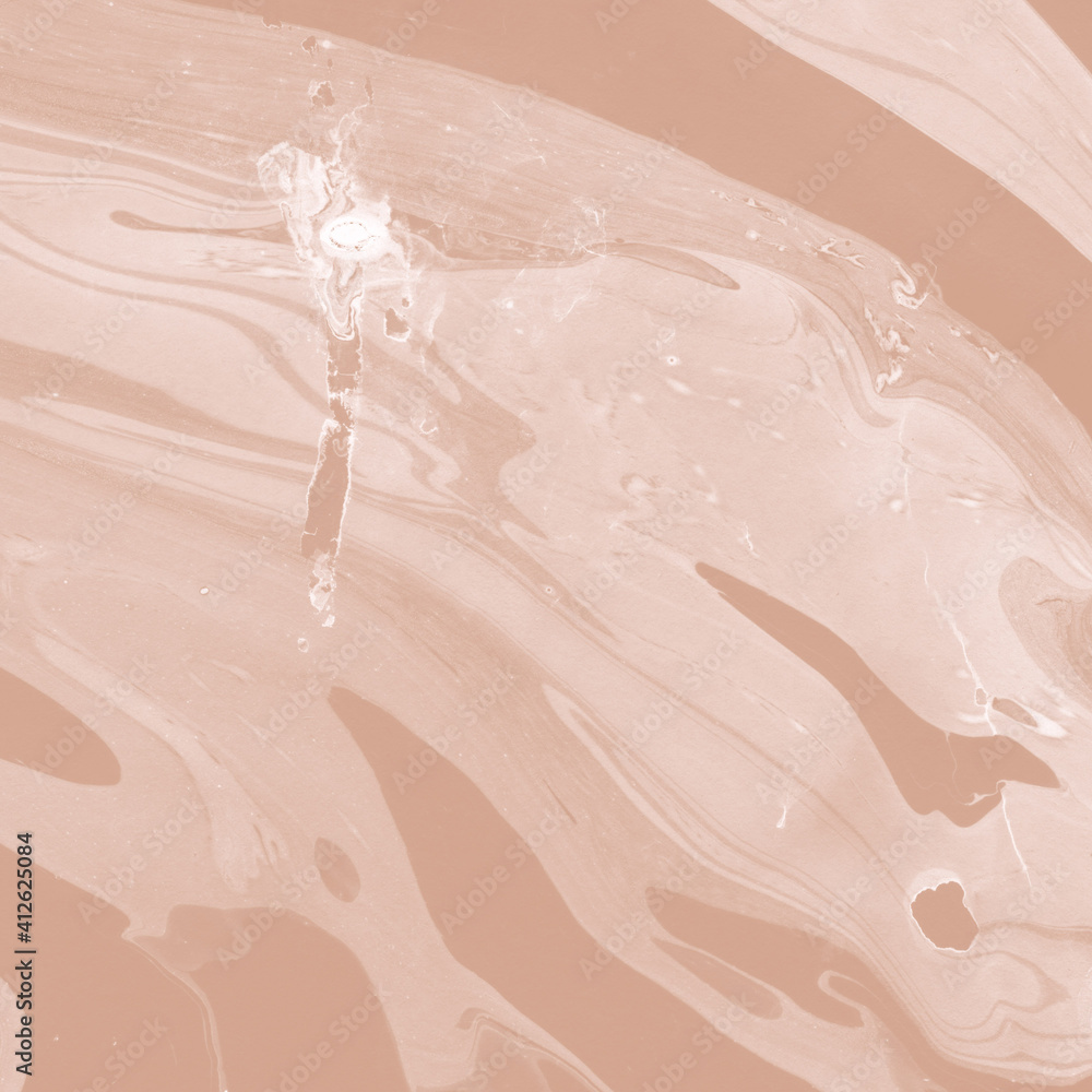 Obraz premium Creamy marble ink texture on watercolor paper background. Marble stone image. Bath bomb effect. Psychedelic biomorphic art.
