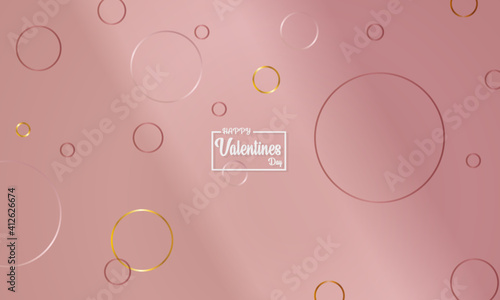 Low poly abstract design in rose gold background
