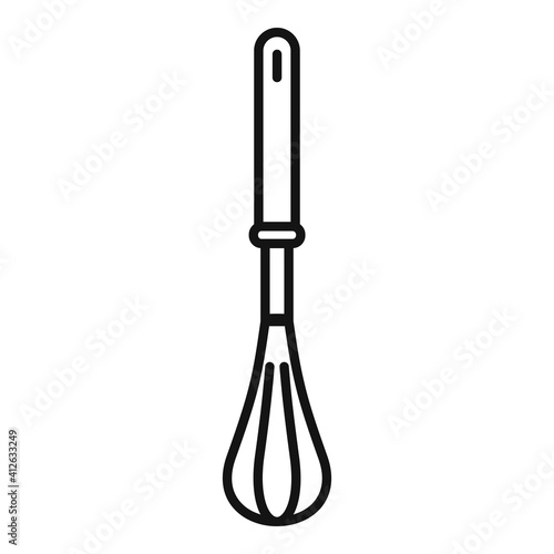 Handle mixer icon. Outline handle mixer vector icon for web design isolated on white background