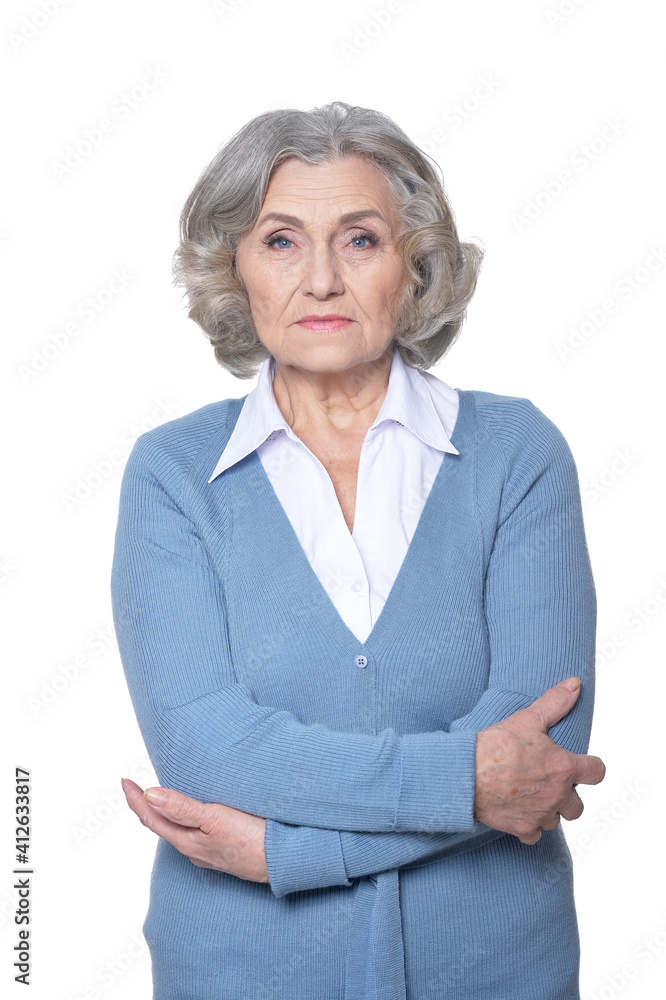 Portrait of sad senior woman Portrait of sad senior woman