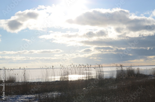 View over lake in Basnæs, Denmark