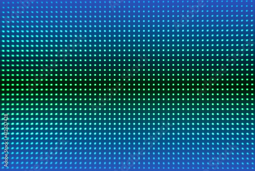 Digital screen background. Color screen monitor or TV with glitch pixels and LEDs close up