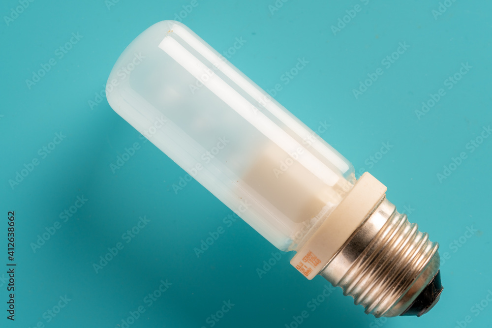 A variety of lighting bulb. Retro incandescent, halogen and mercury