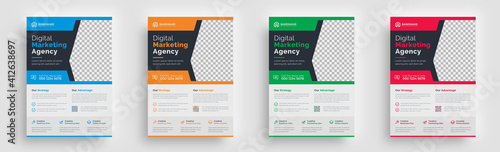flyer. latest and newest trendy multipurpose creative corporate simple minimal business official purpose with creative unique geometric shape advertising flyer poster magazine template print design