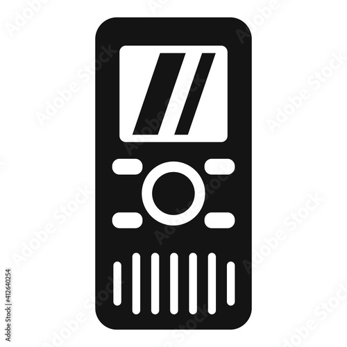 Dictaphone translator icon. Simple illustration of dictaphone translator vector icon for web design isolated on white background