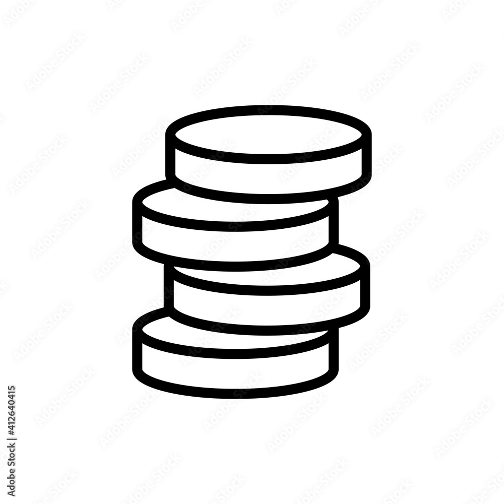 money coin icon design vector template money coin icon design vector template