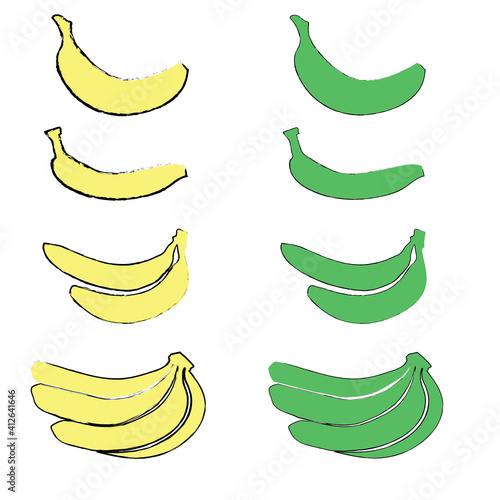 Yellow banana food sweet fruit fun nice