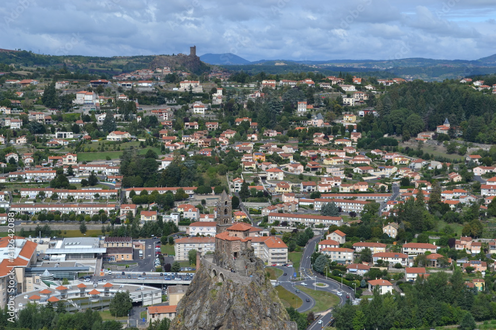 vue panoramique du Puy en Velay