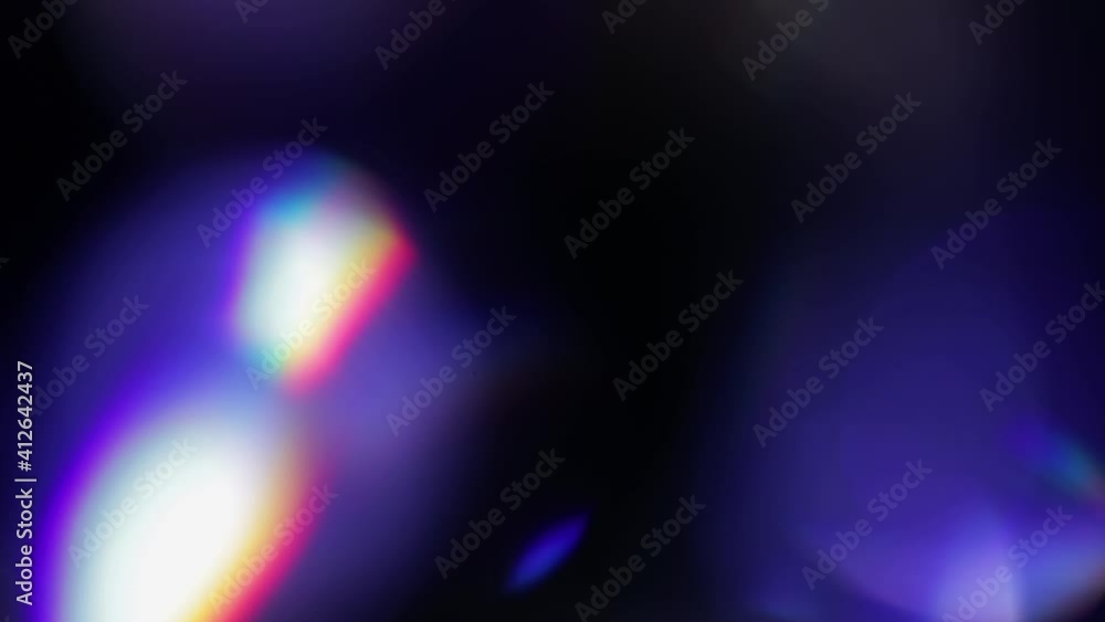Light Leaks abstract 4K footage. Moving blinking circle lens glow flare bokeh overlays natural animation defocused blurred color background. Compositing over your footage, stylizing video, transitions