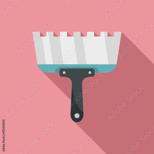 Putty knife icon. Flat illustration of putty knife vector icon for web design
