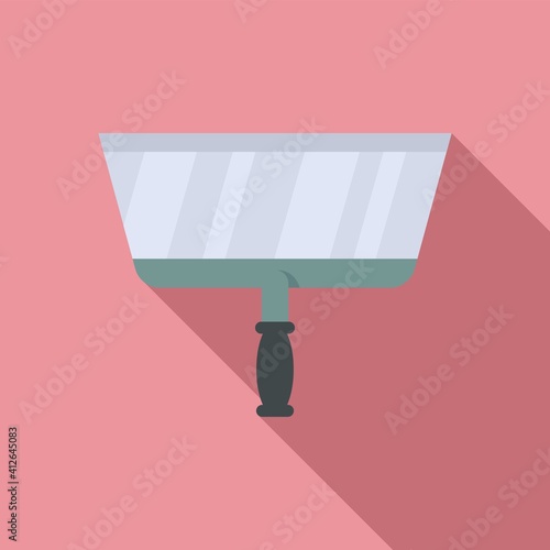 Putty knife scraper icon. Flat illustration of putty knife scraper vector icon for web design