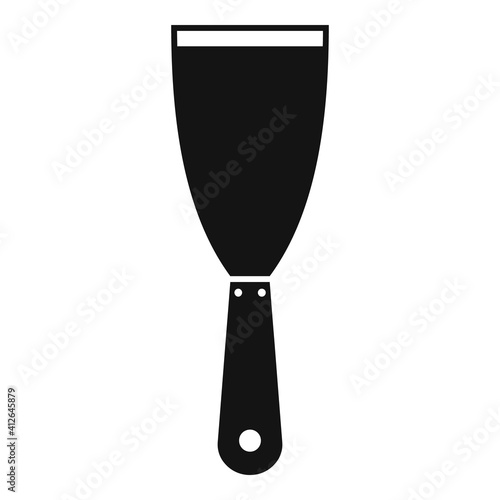 Putty knife builder icon. Simple illustration of putty knife builder vector icon for web design isolated on white background