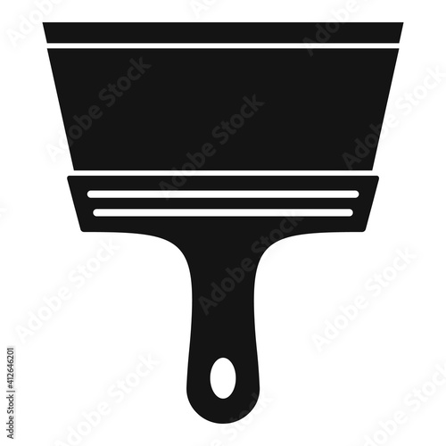 Putty knife glove icon. Simple illustration of putty knife glove vector icon for web design isolated on white background