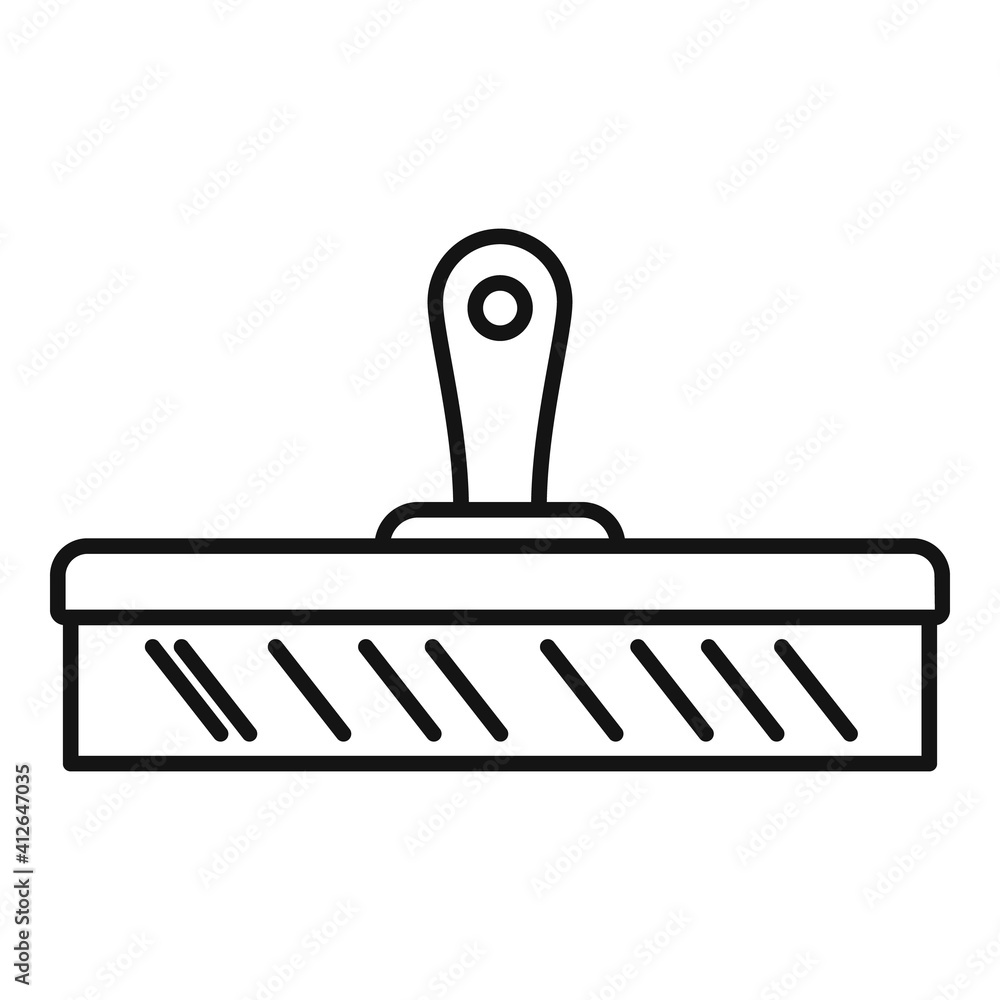 Putty knife spackle icon. Outline putty knife spackle vector icon for web design isolated on white background Putty knife spackle icon. Outline putty knife spackle vector icon for web design isolated on white background