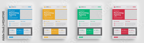 flyer. creative corporate minimal print ready newest trendy advertising multipurpose business official magazine flyer poster with trendy geometric shape flyer template print design