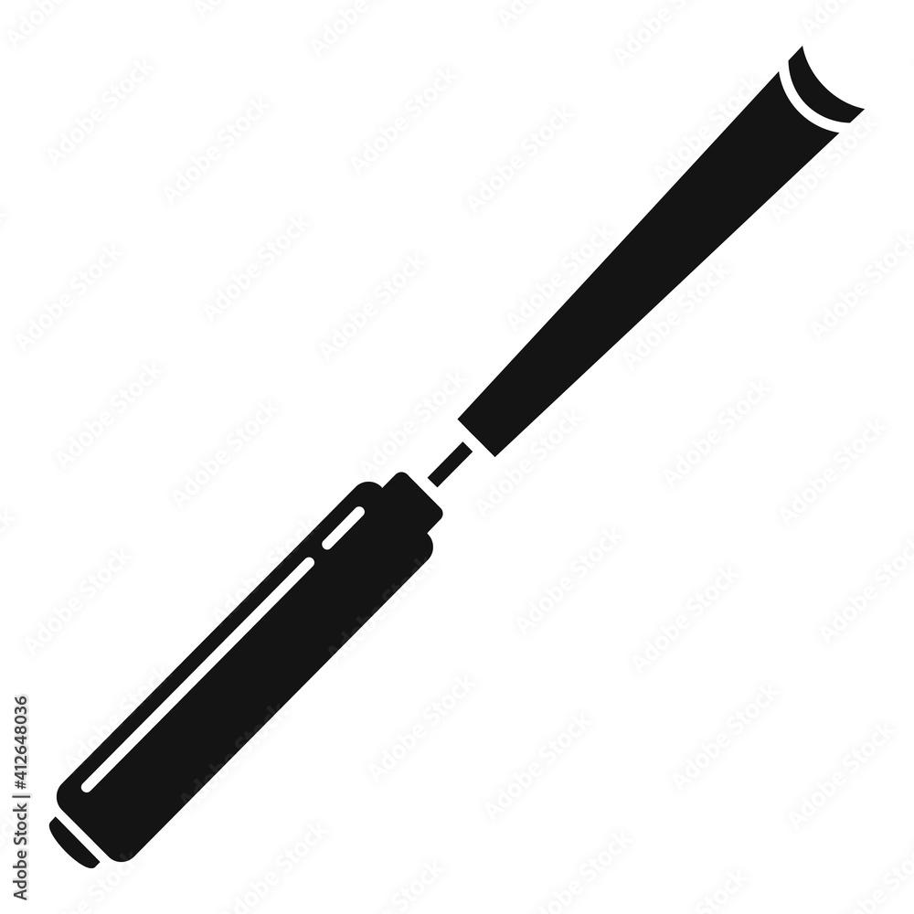 Chisel icon. Simple illustration of chisel vector icon for web design isolated on white background Chisel icon. Simple illustration of chisel vector icon for web design isolated on white background