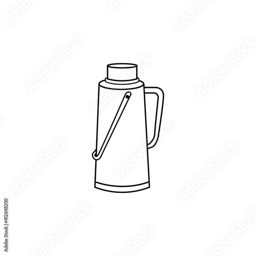 thermos logo icon vector
