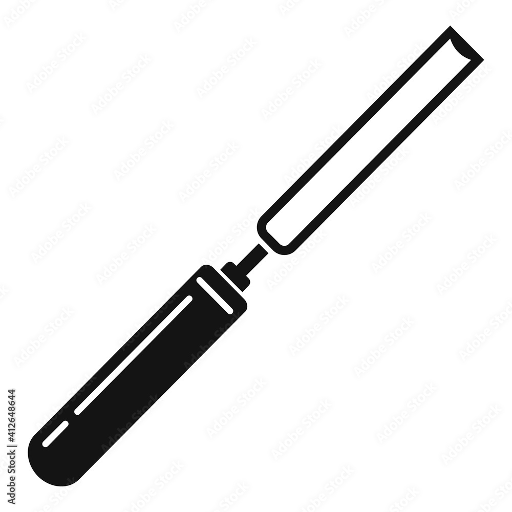 Chisel masonry icon. Simple illustration of chisel masonry vector icon for web design isolated on white background Chisel masonry icon. Simple illustration of chisel masonry vector icon for web design isolated on white background