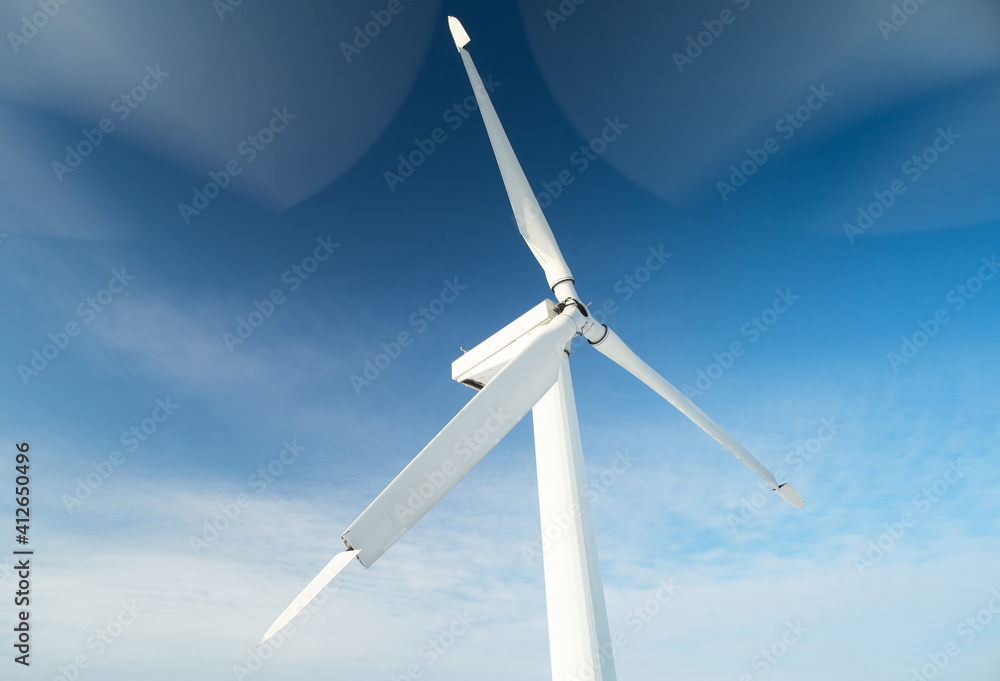 White winf turbine wings White winf turbine wings