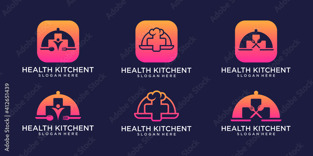 health kitchent logo bundle