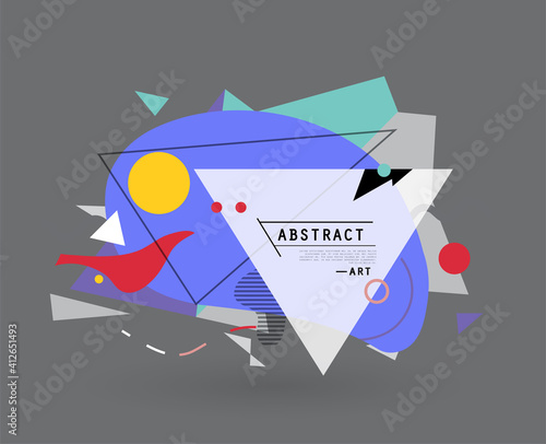 Vector, abstract geometric background
