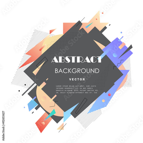 Vector  abstract geometric background 