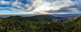 Aerial panorama from the very top of Mt. Graham in southeastern Arizona, just outside of Safford. 