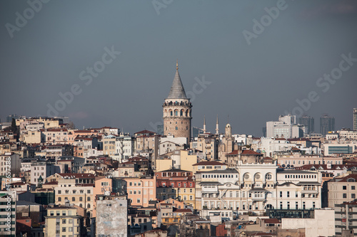 Galata tower in Istanbul Turkey