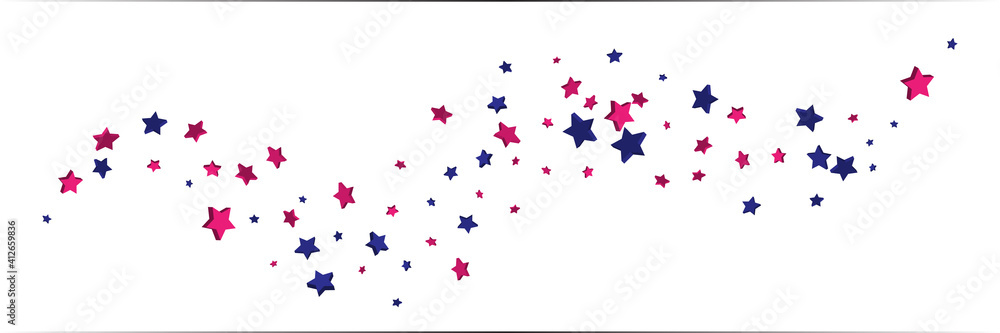 Shooting stars confetti 3D. Multi-colored stars. Festive background. Abstract pattern on a white background. Design element. Vector illustration, EPS 10. Shooting stars confetti 3D. Multi-colored stars. Festive background. Abstract pattern on a white background. Design element. Vector illustration, EPS 10.