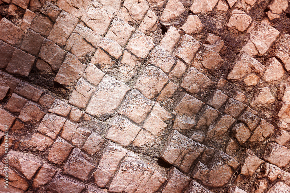 Naklejka premium Stacked stone background 