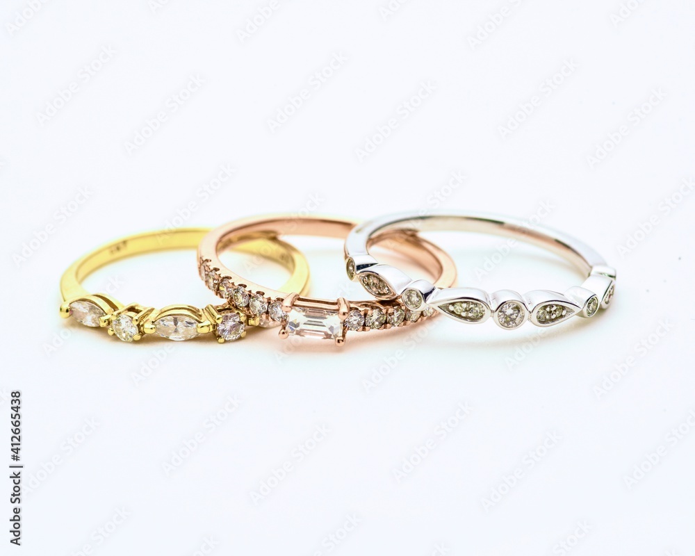 Simple Jewelry on white Simple Jewelry on white