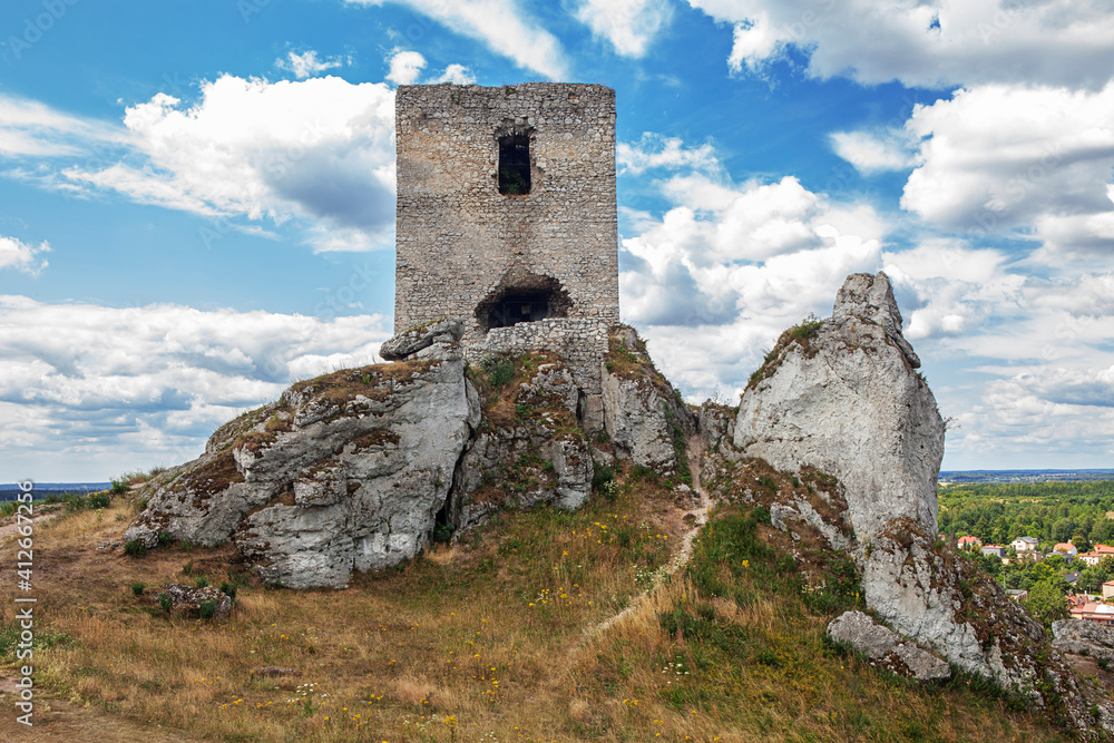 Ruins of the medieval Olsztyn castle in Poland Ruins of the medieval Olsztyn castle in Poland
