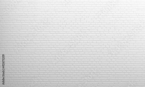 White old brick wall background