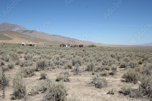 Abandoned Buildings Nevada Desert 
