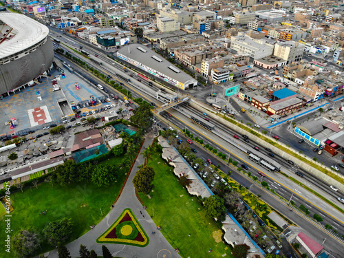 Sky view from Jesus Maria in Lima Peru, photo taken by drone